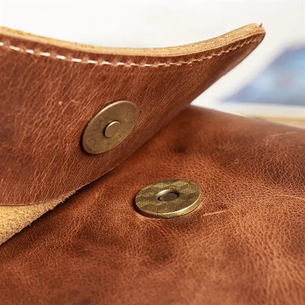 Genuine Leather Mini Vintage Phone Purse Flip Crossbody Bag