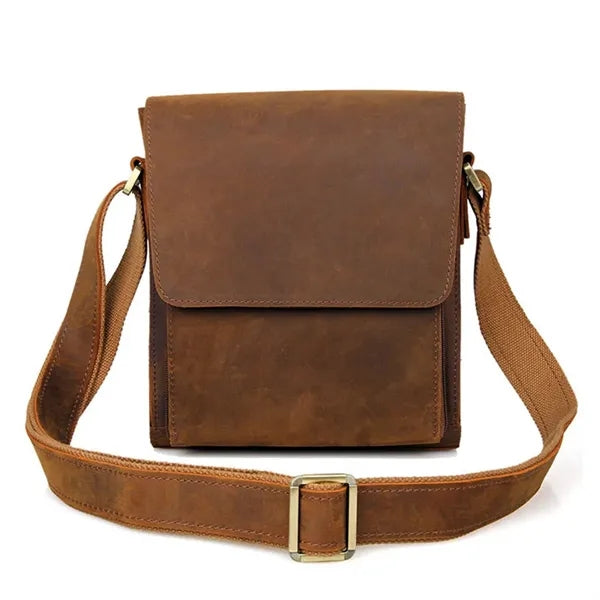 Large Genuine Leather Crossbody Messenger Bag Briefcase