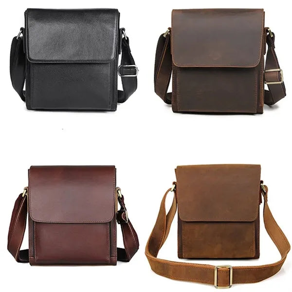 Large Genuine Leather Crossbody Messenger Bag Briefcase