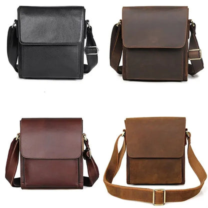 Large Genuine Leather Crossbody Messenger Bag Briefcase