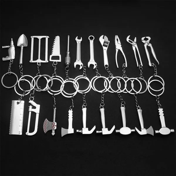 Multifunction Wrench Tool Adjustable Alloy Keychain Key Ring