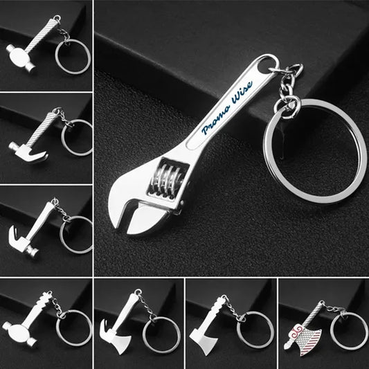 Multifunction Wrench Tool Adjustable Alloy Keychain Key Ring