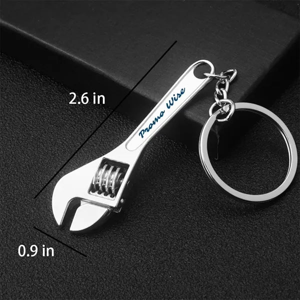 Multifunction Wrench Tool Adjustable Alloy Keychain Key Ring