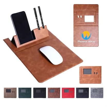 3 in 1 Foldable Mouse Pad with Phone Stand Pen Holder