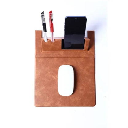 3 in 1 Foldable Mouse Pad with Phone Stand Pen Holder