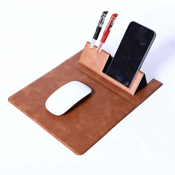 3 in 1 Foldable Mouse Pad with Phone Stand Pen Holder