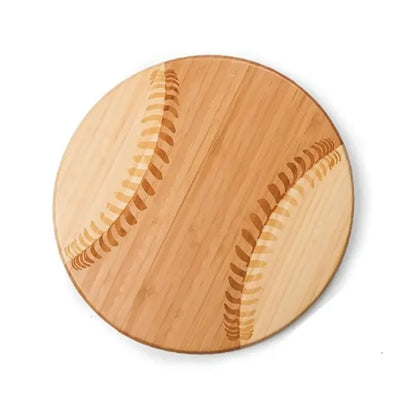Eco-friendly Bamboo Baseball Ball Shaped Cutting Board