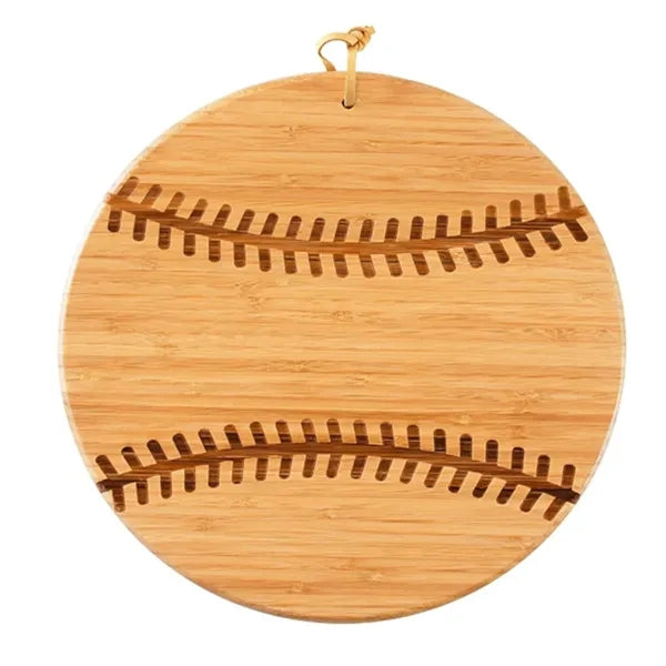 Eco-friendly Bamboo Baseball Ball Shaped Cutting Board
