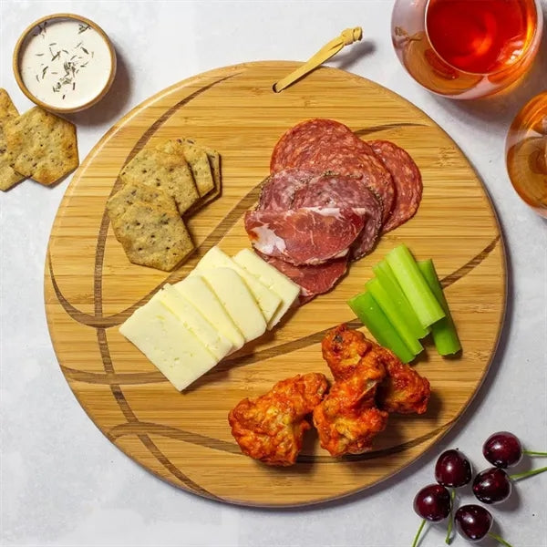 Eco-friendly Bamboo Baseball Ball Shaped Cutting Board