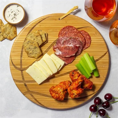 Eco-friendly Bamboo Baseball Ball Shaped Cutting Board