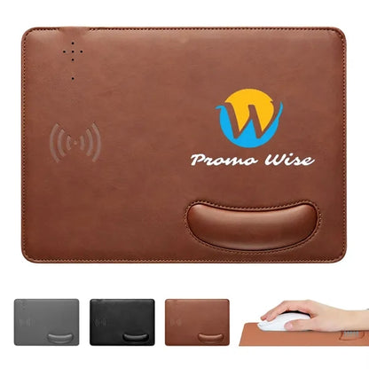2-in-1 Wireless Fast Charging Mouse Pad With Wrist Rest