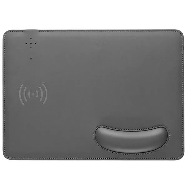 2-in-1 Wireless Fast Charging Mouse Pad With Wrist Rest