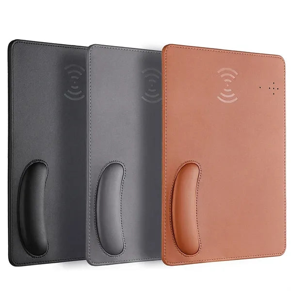 2-in-1 Wireless Fast Charging Mouse Pad With Wrist Rest