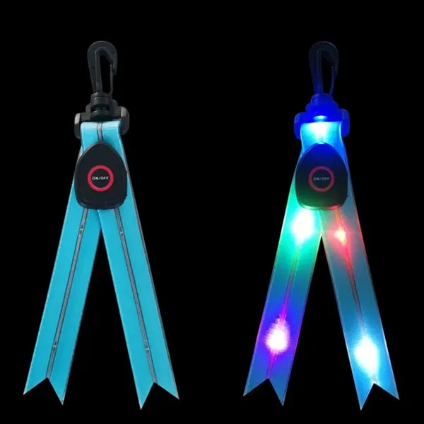 USB Rechargeable LED Dovetail Flash Light Reflective Strap