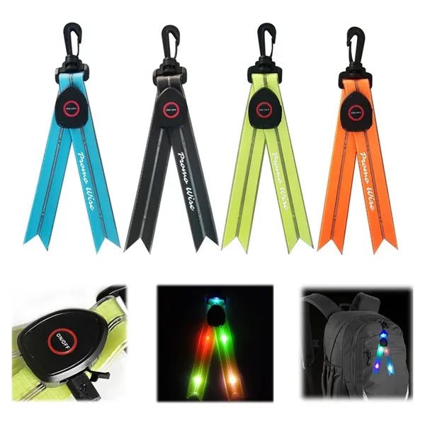 USB Rechargeable LED Dovetail Flash Light Reflective Strap