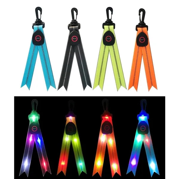 USB Rechargeable LED Dovetail Flash Light Reflective Strap