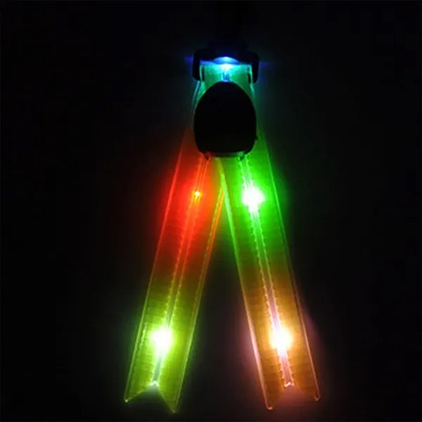 USB Rechargeable LED Dovetail Flash Light Reflective Strap