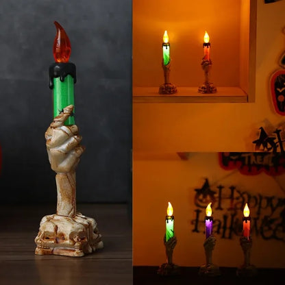 Halloween Skeleton Hand Led Lamp Candle