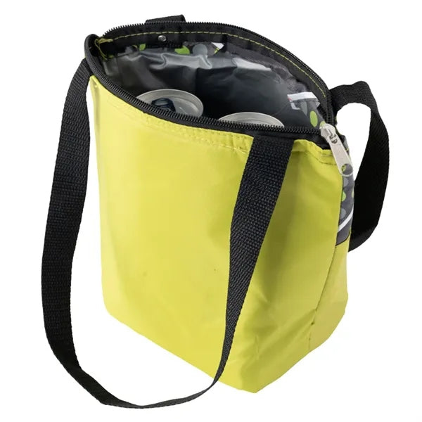 Insulated Lunch Cooler Zipper Carry Bag With Front Pocket