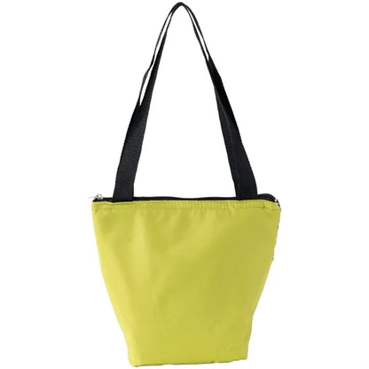 Insulated Lunch Cooler Zipper Carry Bag With Front Pocket