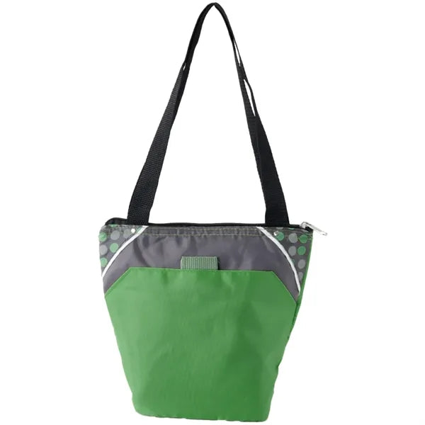 Insulated Lunch Cooler Zipper Carry Bag With Front Pocket