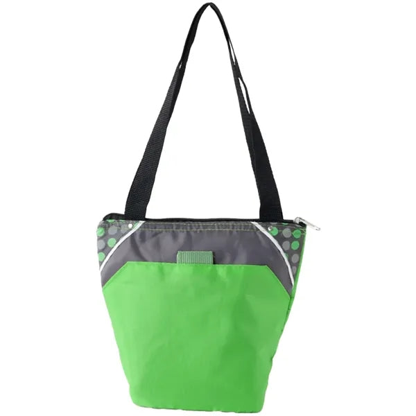 Insulated Lunch Cooler Zipper Carry Bag With Front Pocket