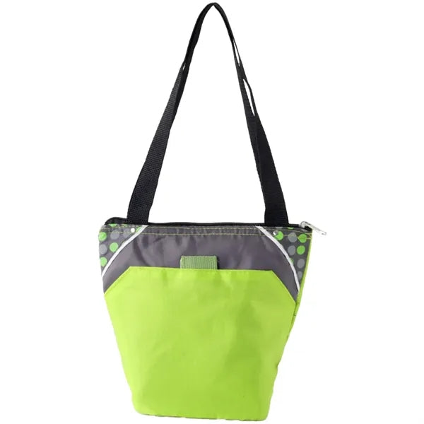 Insulated Lunch Cooler Zipper Carry Bag With Front Pocket