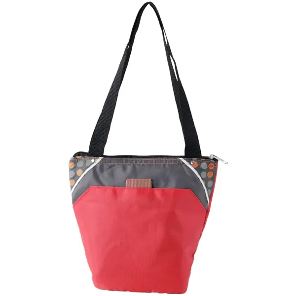 Insulated Lunch Cooler Zipper Carry Bag With Front Pocket