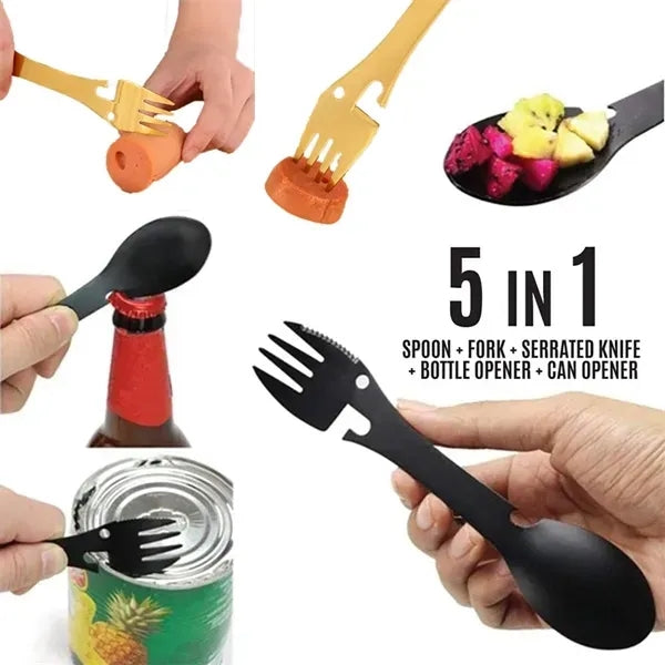 5-in-1 Stainless Steel Tableware