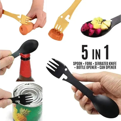 5-in-1 Stainless Steel Tableware