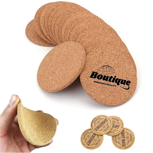 Thick Absorbent Anti-Slip Rustic Cork Coaster