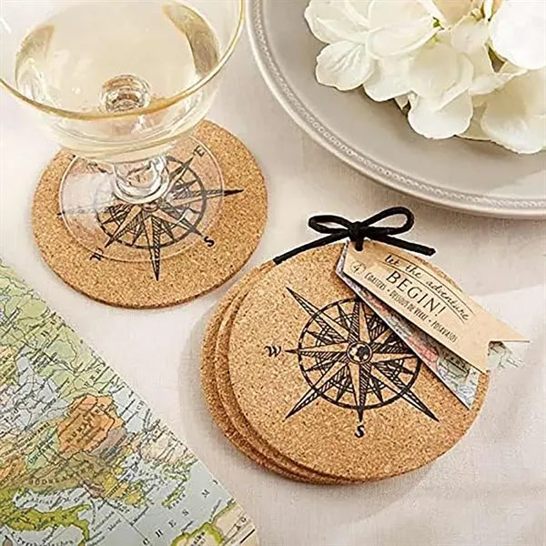Thick Absorbent Anti-Slip Rustic Cork Coaster