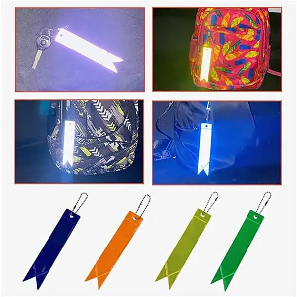 Reflective Pendant Car Accessories Bag Charm PVC Key Chain