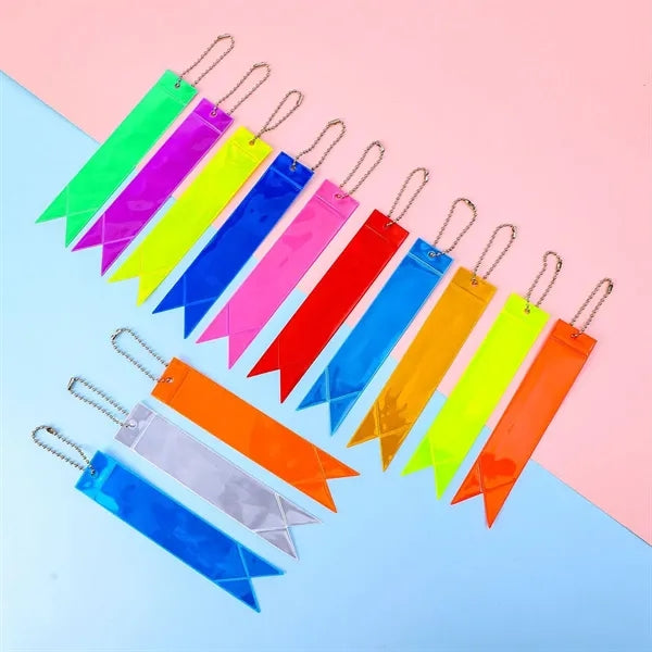 Reflective Pendant Car Accessories Bag Charm PVC Key Chain