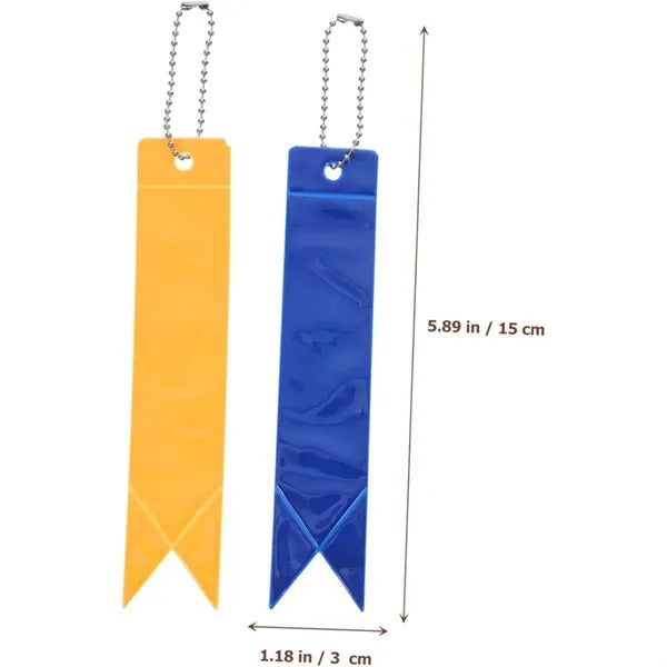 Reflective Pendant Car Accessories Bag Charm PVC Key Chain