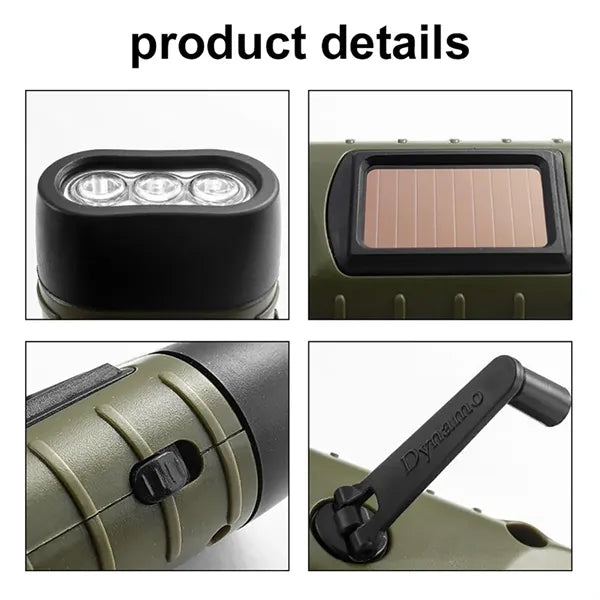 Mini Solar Hand Flashlight