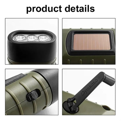 Mini Solar Hand Flashlight