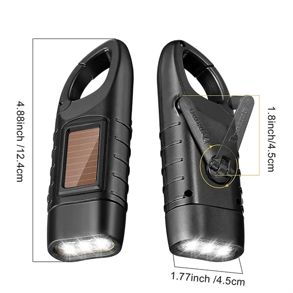 Mini Solar Hand Flashlight