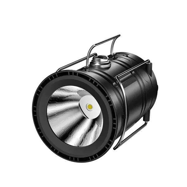 Usb Solar Portable Led Flashlight Rechargeable