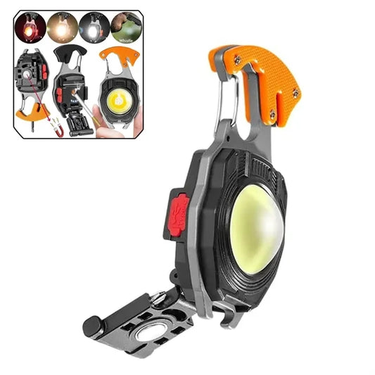 Keychain Portable Multifunction Cob Flashlight