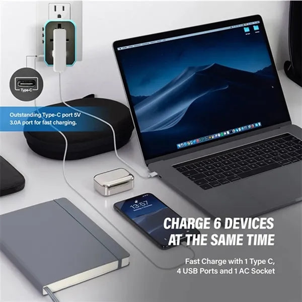 International Plug Adaptor Outlet Wall Charger Converter