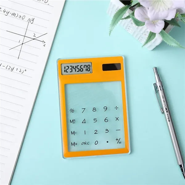 Transparent Solar Powered Calculator