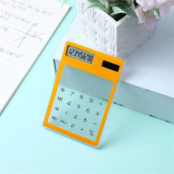 Transparent Solar Powered Calculator