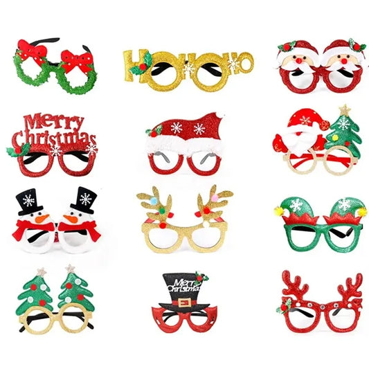 Christmas Party Glitter Glasses
