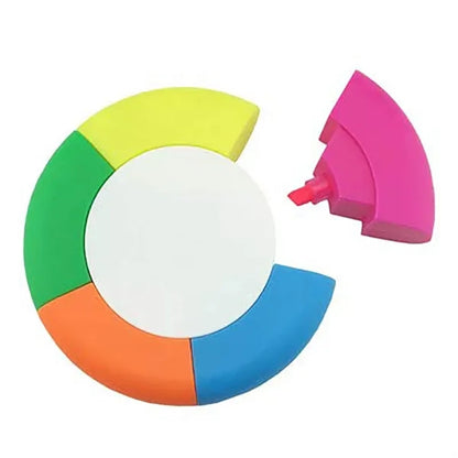 Round Marker Graffiti Painting Kids 5 Colors Highlighter Pen