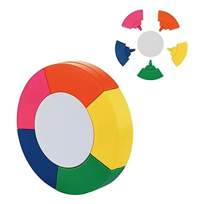 Round Marker Graffiti Painting Kids 5 Colors Highlighter Pen