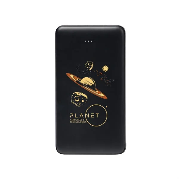 10,000 mAh Power Bank With Integrated Cables