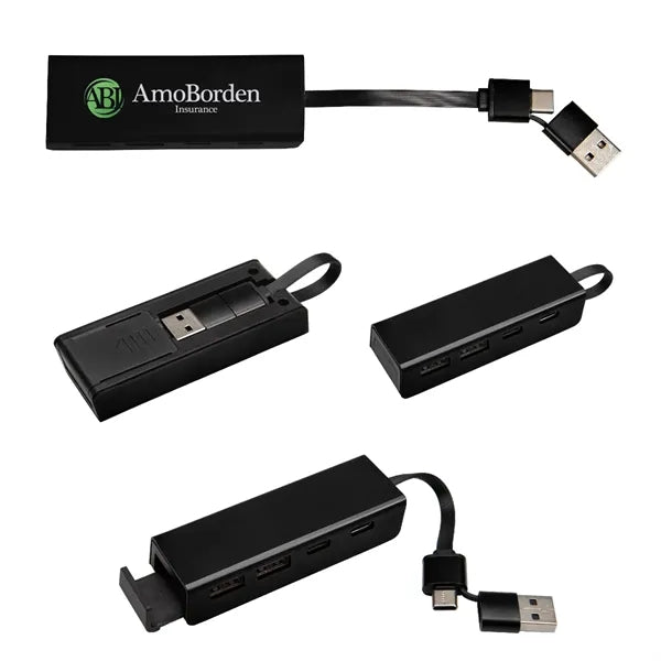 RABS Type-C & USB Hub With Phone Stand