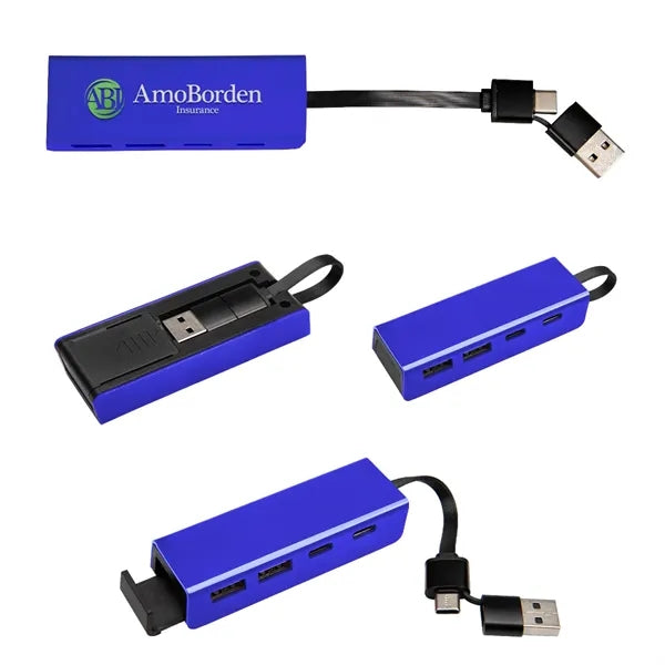 RABS Type-C & USB Hub With Phone Stand
