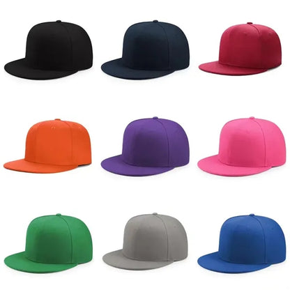 Classic Flat Brim Trucker Baseball Cap Hip Hop Snapback Hat